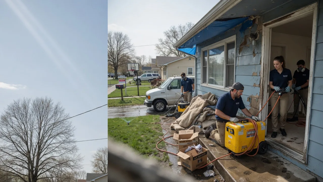 Basement Flood Cleanup in White Pigeon, MI near me